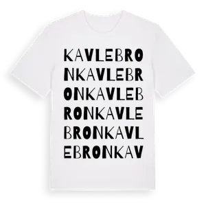 Kavlebron ordlek t-shirt – ekologisk bomull t-shirt från Pinshirt