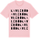 Pink Cotton t-shirt med Kavleröd ordlek t-shirt