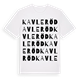 Kavleröd ordlek t-shirt