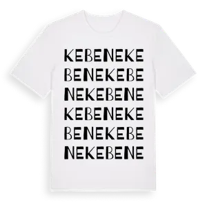Kebene ordlek t-shirt – ekologisk bomull t-shirt från Pinshirt