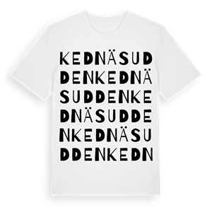 Kednäsudden ordlek t-shirt – ekologisk bomull t-shirt från PinShirt