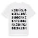 White t-shirt med Kednäsudden ordlek t-shirt