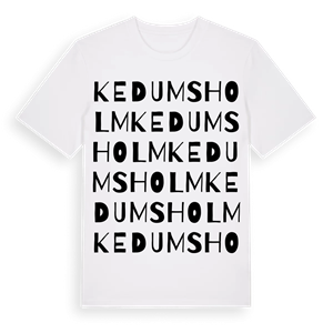 Kedumsholm ordlek t-shirt – ekologisk bomull t-shirt från Pinshirt