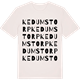 Vintage White t-shirt med Kedumstorp ordlek t-shirt