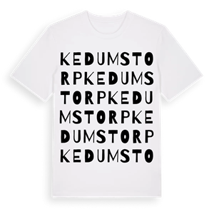 Kedumstorp ordlek t-shirt – ekologisk bomull t-shirt från Pinshirt