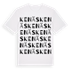 White t-shirt med Kenäs ordlek t-shirt