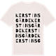 Vintage White t-shirt med Kerstinsgärde ordlek t-shirt