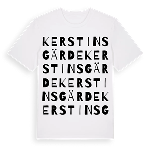 Kerstinsgärde ordlek t-shirt – ekologisk bomull t-shirt från Pinshirt