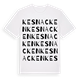 White t-shirt med Kesnacken ordlek t-shirt