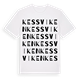White t-shirt med Kessviken ordlek t-shirt