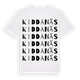 White t-shirt med Kiddanäs ordlek t-shirt