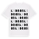 White t-shirt med Kidron ordlek t-shirt