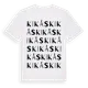 White t-shirt med Kikås ordlek t-shirt