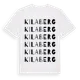 White t-shirt med Kilaberg ordlek t-shirt