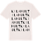 Vintage White t-shirt med Kilahult ordlek t-shirt