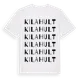 White t-shirt med Kilahult ordlek t-shirt