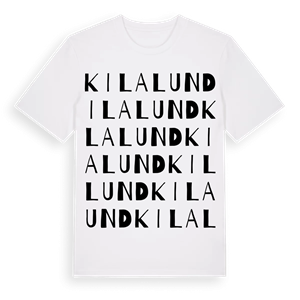 Kilalund ordlek t-shirt – ekologisk bomull t-shirt från Pinshirt