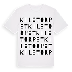 Kiletorpet ordlek t-shirt – ekologisk bomull t-shirt från Pinshirt
