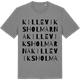 Mid Heather Gray t-shirt med Killeviksholmarna ordlek t-shirt