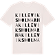 Vintage White t-shirt med Killeviksholmarna ordlek t-shirt