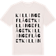Vintage White t-shirt med Killingeflåget ordlek t-shirt