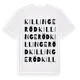 White t-shirt med Killingeröd ordlek t-shirt