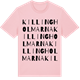 Pink Cotton t-shirt med Killingholmarna ordlek t-shirt