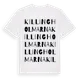 White t-shirt med Killingholmarna ordlek t-shirt