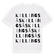 White t-shirt med Killingsås ordlek t-shirt