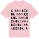 Pink Cotton t-shirt med Kimmarebo ordlek t-shirt