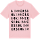 Pink Cotton t-shirt med Kimmersbo ordlek t-shirt