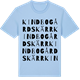 Blue Soul t-shirt med Kindbogårdskärr ordlek t-shirt