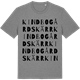Mid Heather Gray t-shirt med Kindbogårdskärr ordlek t-shirt