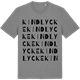 Mid Heather Gray t-shirt med Kindlycke ordlek t-shirt