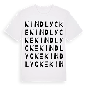 Kindlycke ordlek t-shirt – ekologisk bomull t-shirt från Pinshirt