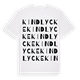 Kindlycke ordlek t-shirt