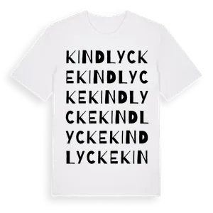 Kindlycke ordlek t-shirt – ekologisk bomull t-shirt från Pinshirt