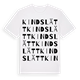 Kindslätt ordlek t-shirt