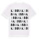 White t-shirt med Kinna ordlek t-shirt