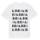 White t-shirt med Kinna ordlek t-shirt