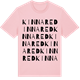 Pink Cotton t-shirt med Kinnared ordlek t-shirt