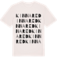Vintage White t-shirt med Kinnared ordlek t-shirt