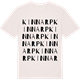 Vintage White t-shirt med Kinnarp ordlek t-shirt