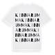 Kinnarumma ordlek t-shirt