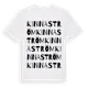 White t-shirt med Kinnaström ordlek t-shirt