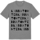 Mid Heather Gray t-shirt med Kinnatomten ordlek t-shirt