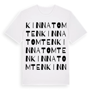 Kinnatomten ordlek t-shirt – ekologisk bomull t-shirt från Pinshirt