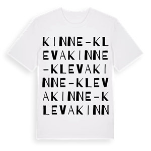 Kinne-Kleva ordlek t-shirt – ekologisk bomull t-shirt från Pinshirt