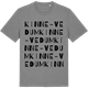 Mid Heather Gray t-shirt med Kinne-Vedum ordlek t-shirt