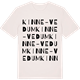 Vintage White t-shirt med Kinne-Vedum ordlek t-shirt